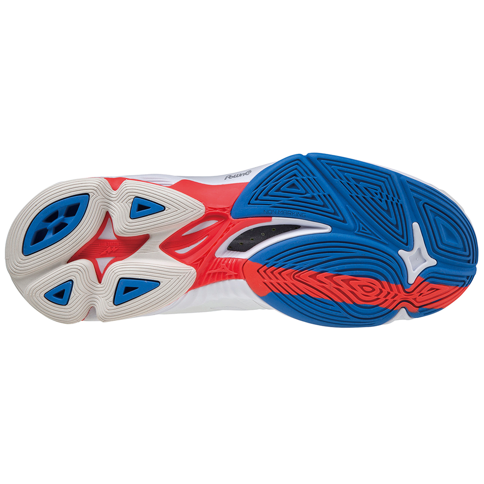 Mizuno Wave Lightning Z6Mid White/IRed/FrenchBlue